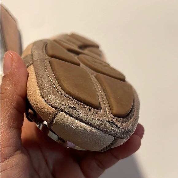 Michael Kors Tan Leather Loafers with Silver Accents - Picture 8 of 13